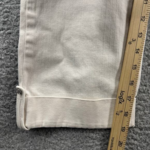 NYDJ Women's White Ankle Jeans Size 6 Life Tuck Technology Stretch Denim - Picture 5 of 14